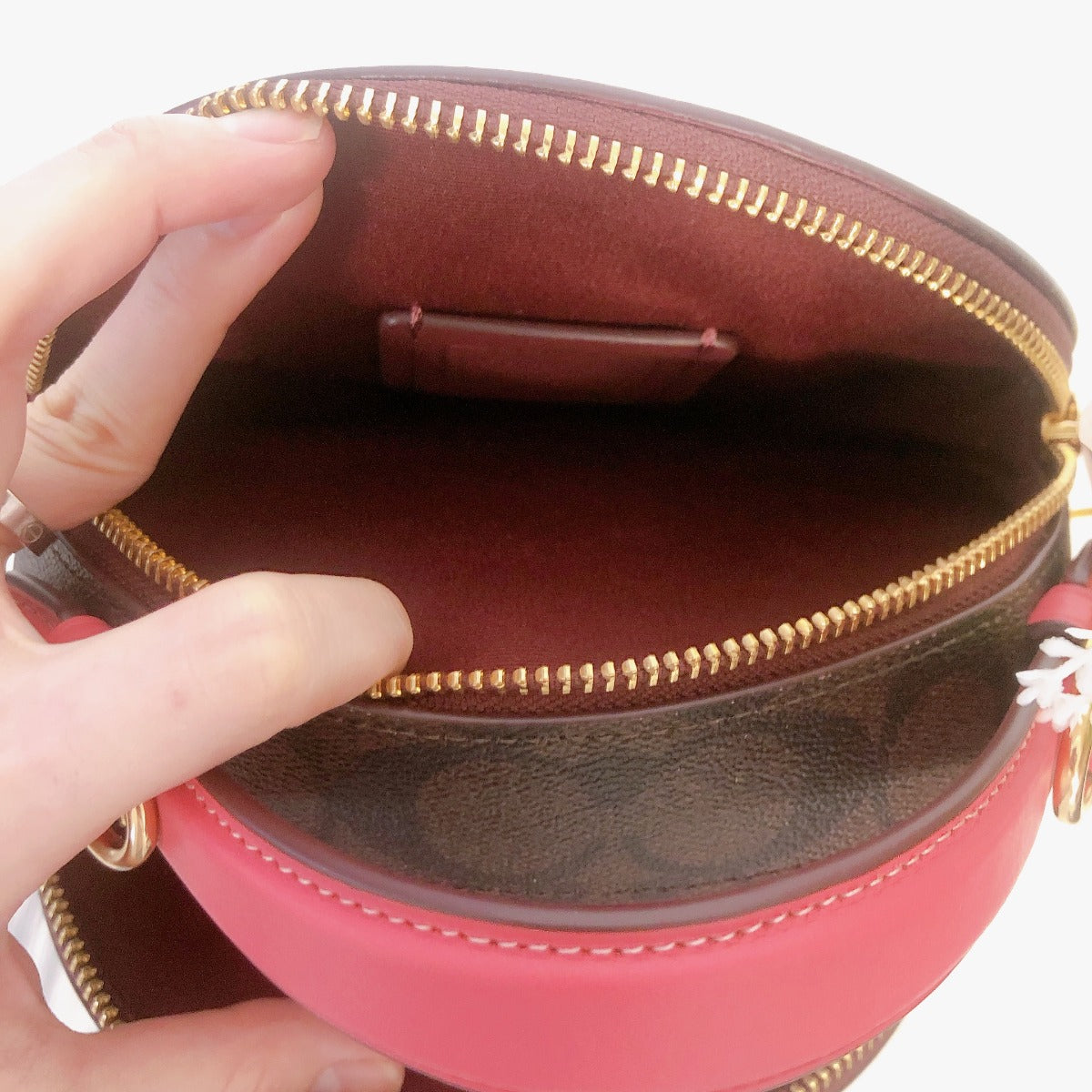 Coach Canteen Crossbody In Signature Canvas With Varsity Motif CB870 IM/Brown Coach Canteen Crossbody In Signature Canvas With Varsity Motif CB870 IM/Brown